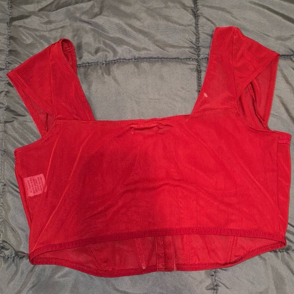 Red Lace Corset - Picture 3 of 3